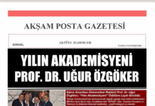 Özgöker; “Yılın Akademisyeni” Ödülüne Layık Görüldü