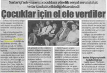 Çocuklar İçin El Ele Verdiler