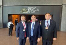 Arel Üniversitesi Uluslararası İlşkiler Bölüm Başkanı ve Uluslararası Diplomatlar Birliği Başkan Yardımcısı Prof.Dr. Uğur Özgöker Dışişleri Bakanlığı tarafından 1-3 Mart tarihlerinde düzenlenen 3. ANTALYA DİPLOMASİ FORUMUN’a Katıldı.