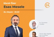 24 TV ESAS MESELE Programı 3 Ekim 2025 24 TV Uğur Özgöker
