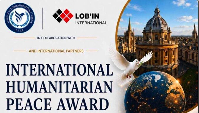 INTERNATIONAL HUMANITARIAN PEACE AWARD – 2 September-OXFORD UNIVERSITY